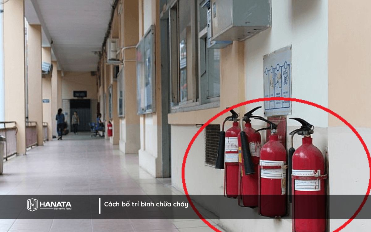 Cách bố trí bình chữa cháy